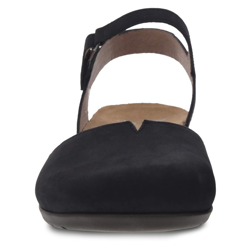 Dansko Rowan Sandal for Women - Memory Foam and Cork Footbed for Comfort and Arch Support - Lightweight Rubber Outsole for Long-Lasting Wear Black 5.5-6 M US - Image 4